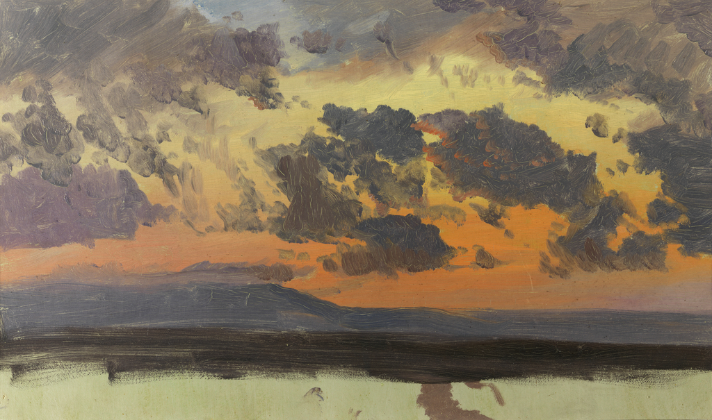 Sky at sunset, Jamaica, West Indies, Frederic Edwin Church